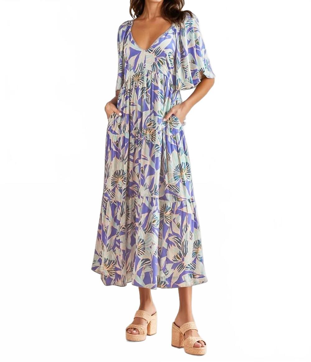 NEW OMIKA hollis maxi dress in blue